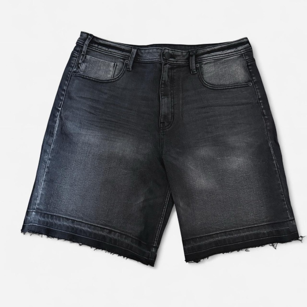 Men's Black Denim Shorts